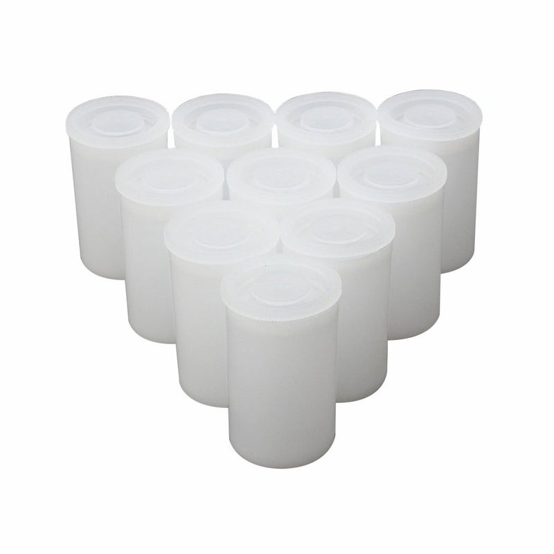 GARASANI 10 Pack Plastic Film Canister with Lids (White) - Image 1